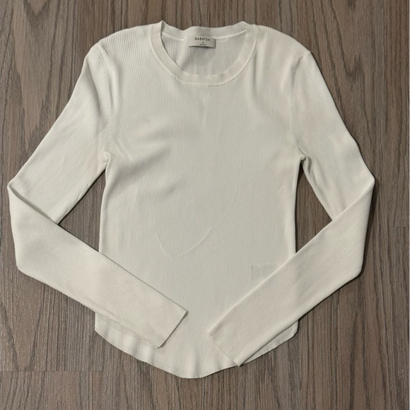 Babaton White Long Sleeve Sweater - Picture 1 of 9